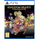 A PlayStation 5 game case depicting Sora sitting on a crown-adorned throne surrounded by his friends while floating keyblades create a striking background outline